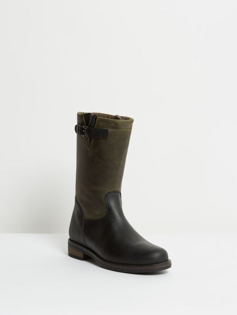 Kingsley Oslo Outdoorboots gaucho black, gaucho green front view