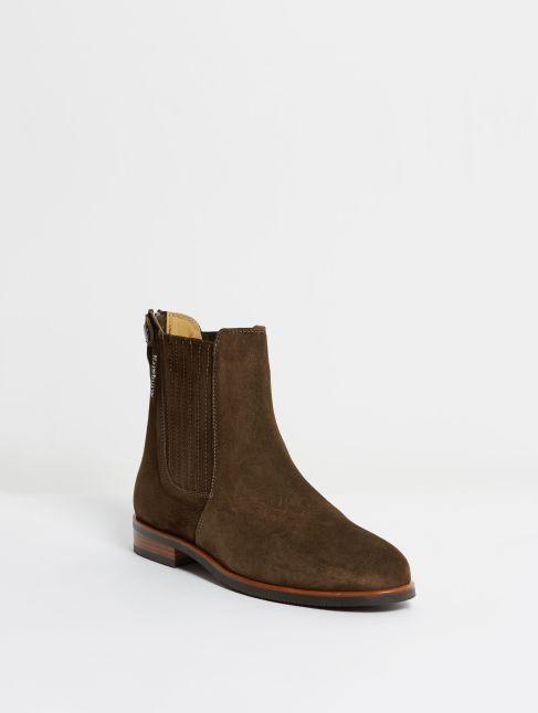 Kingsley Berlin Chelsea Boots sensory coffee front view