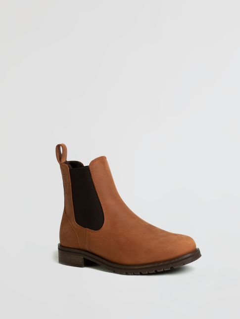 Kingsley Amsterdam Chelsea Boots with Chocolate Sheepskin
