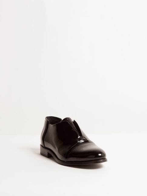 Kingsley Sintra Shoes patent black front view