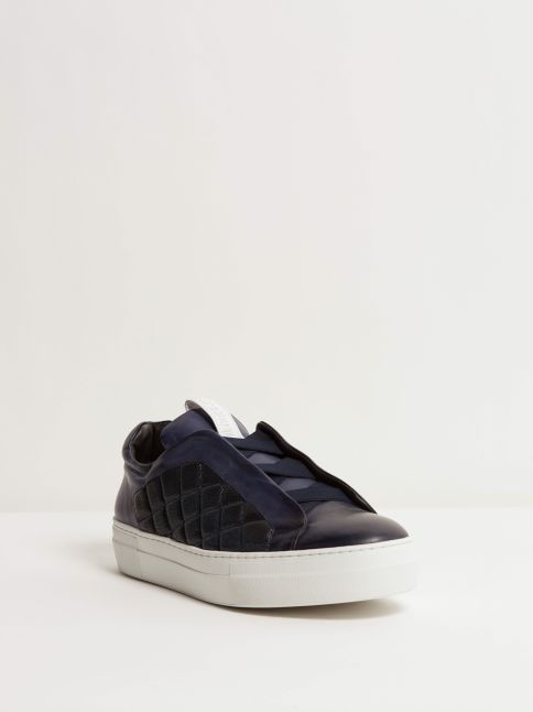 Kingsley Cross Sneakers blue front view 