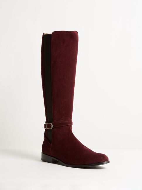 Kingsley Lauren Boots sensory burgundy front view