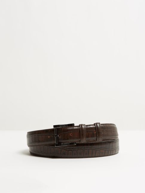 Kingsley Belt croco castanho