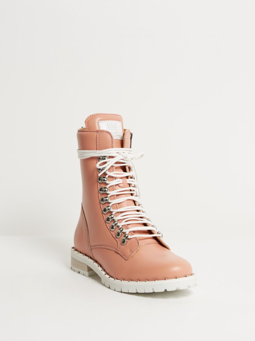 Kingsley Kaya Biker Boots nature rosa front view