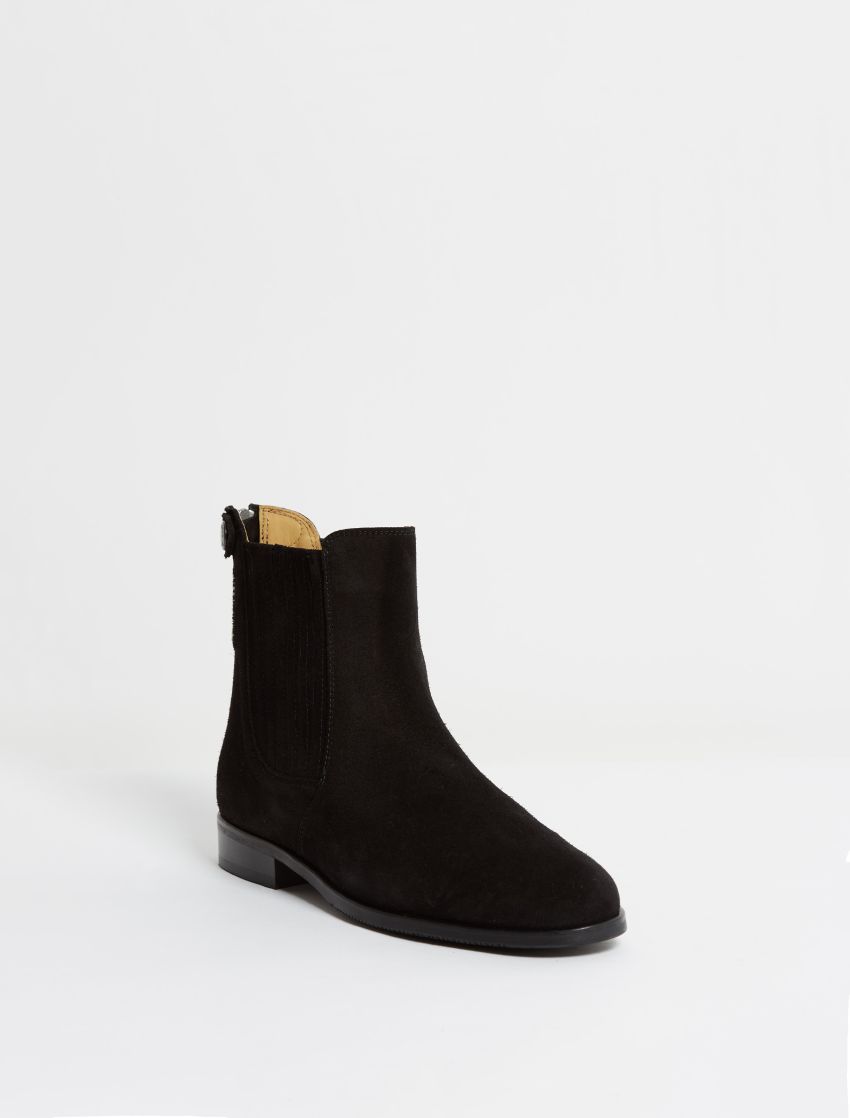 Kingsley Berlin Chelsea Boots sensory black front view