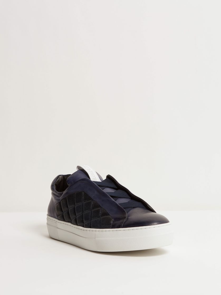 Kingsley Cross Sneakers blue front view 