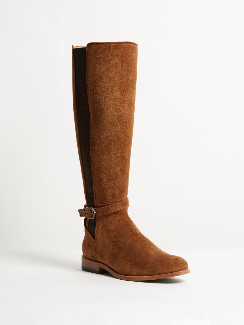 Kingsley Lauren Boots sensory burned ochre front view 