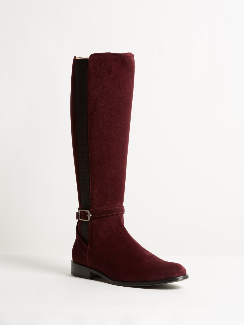 Kingsley Lauren Boots sensory burgundy front view