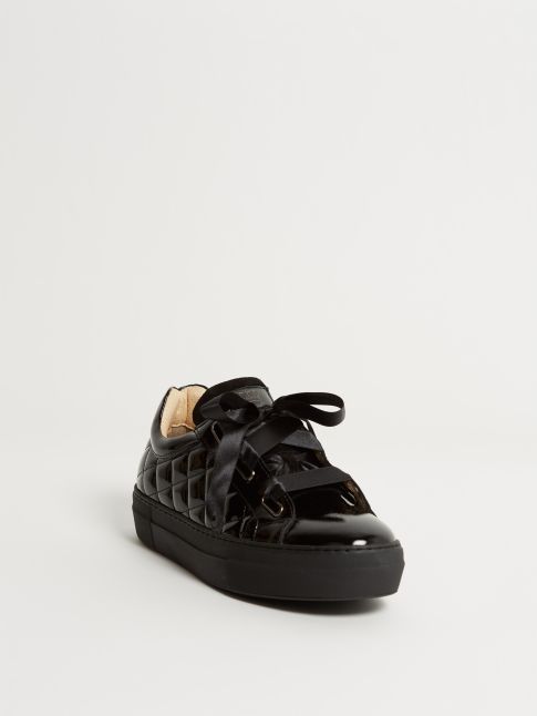 Kingsley Joy Sneakers roma black, sensory black front view