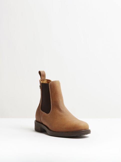 Kingsley Amsterdam Chelsea Boots gaucho brown, brown front view