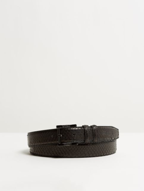 Kingsley Belt Genuine Python black